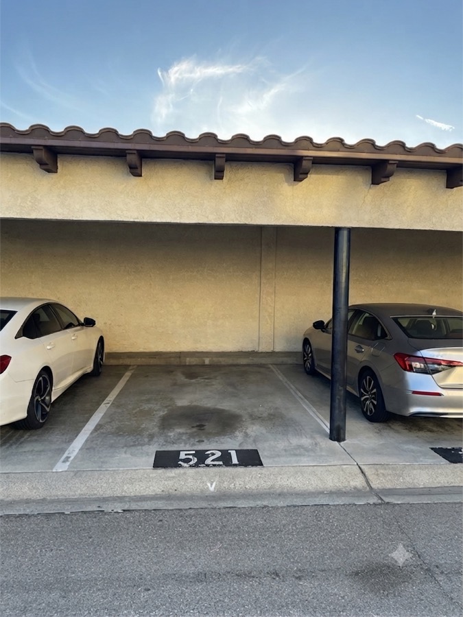 Covered assigned parking